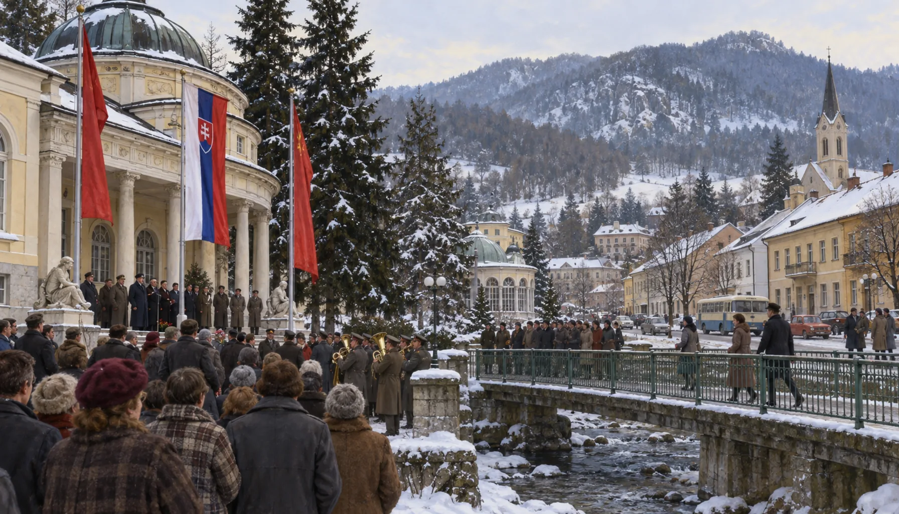 A town, ten months before the revolution