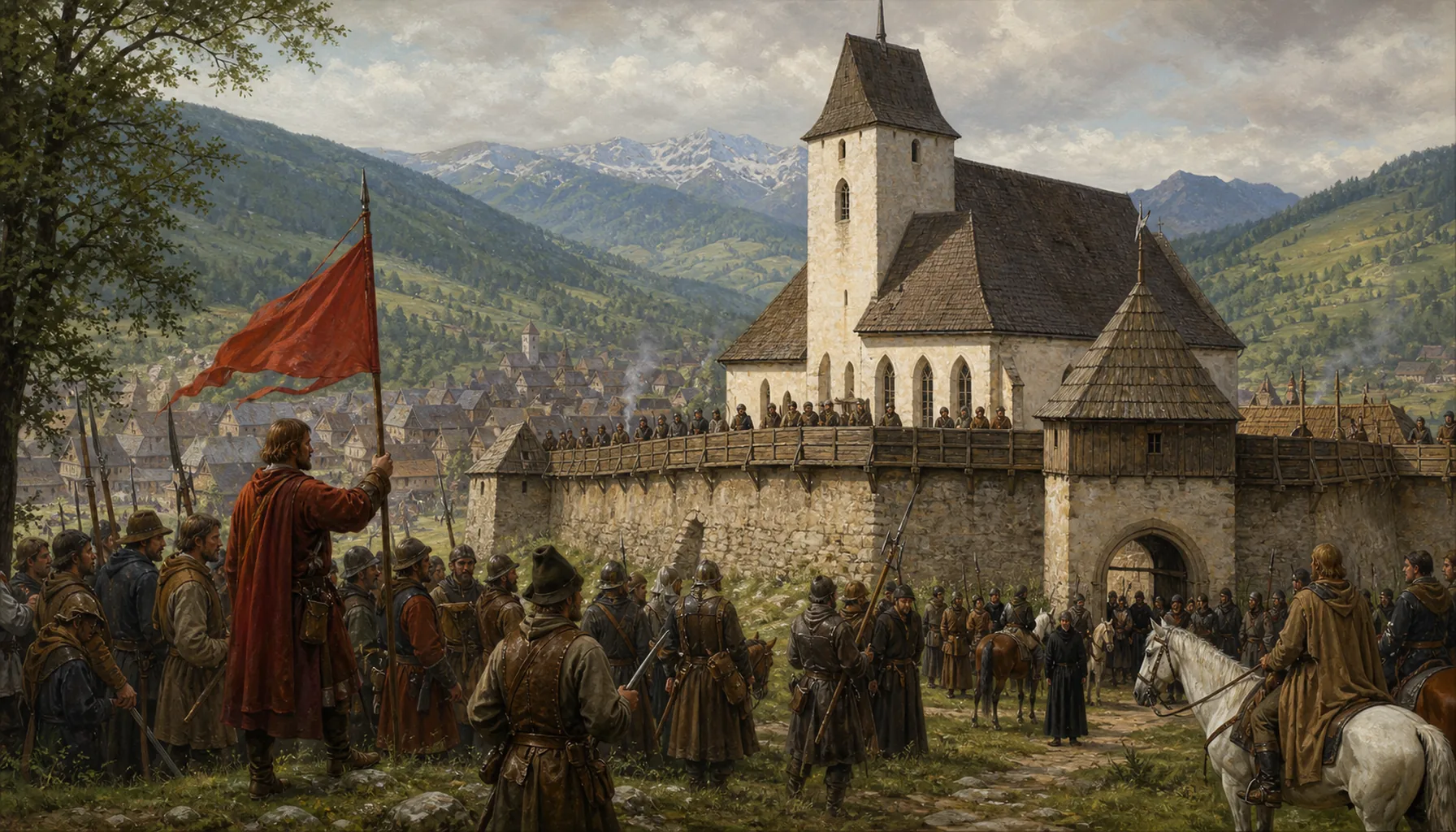 Hussites, brethren, and a church with walls