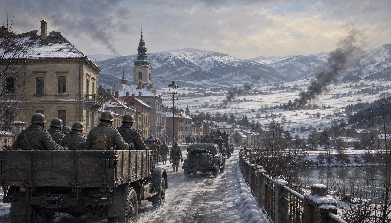 The Germans come back, and then the front