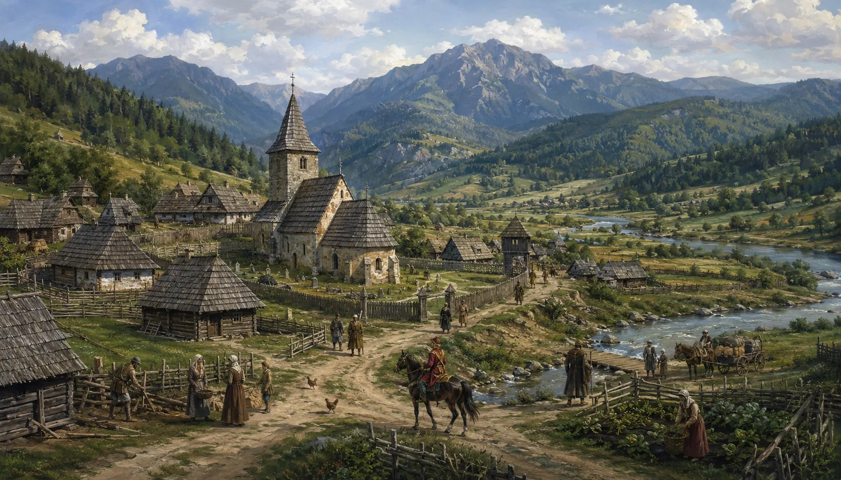 A village in a brand-new county