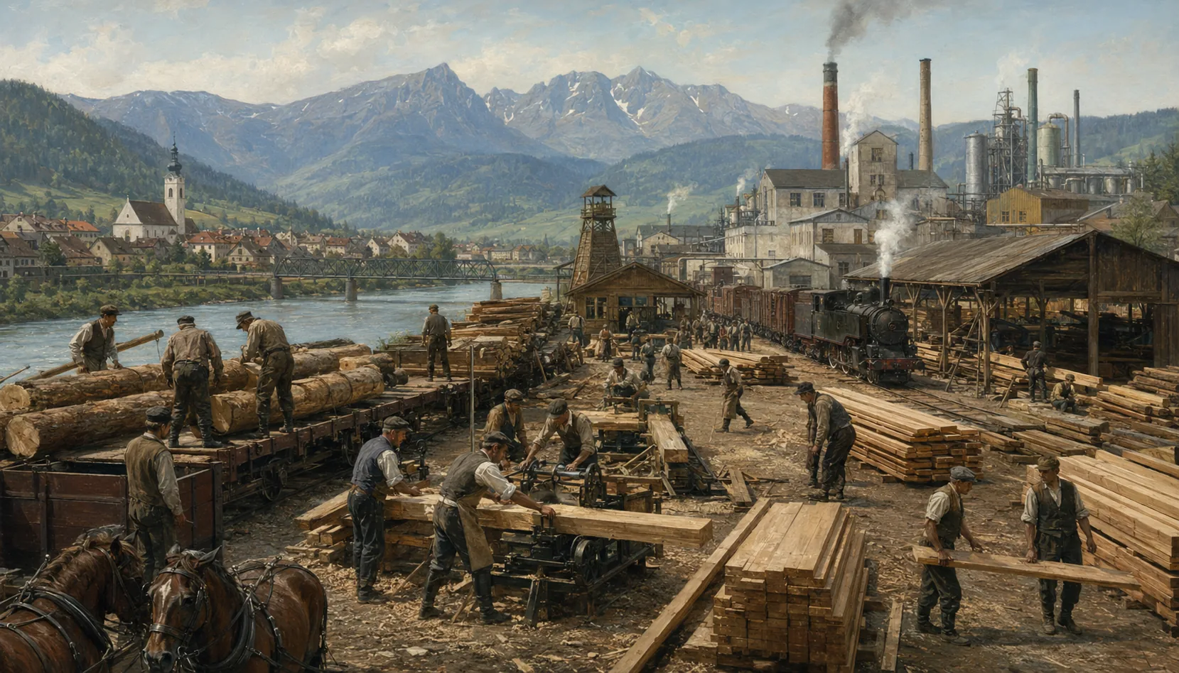 The raid on the sawmill, and the front