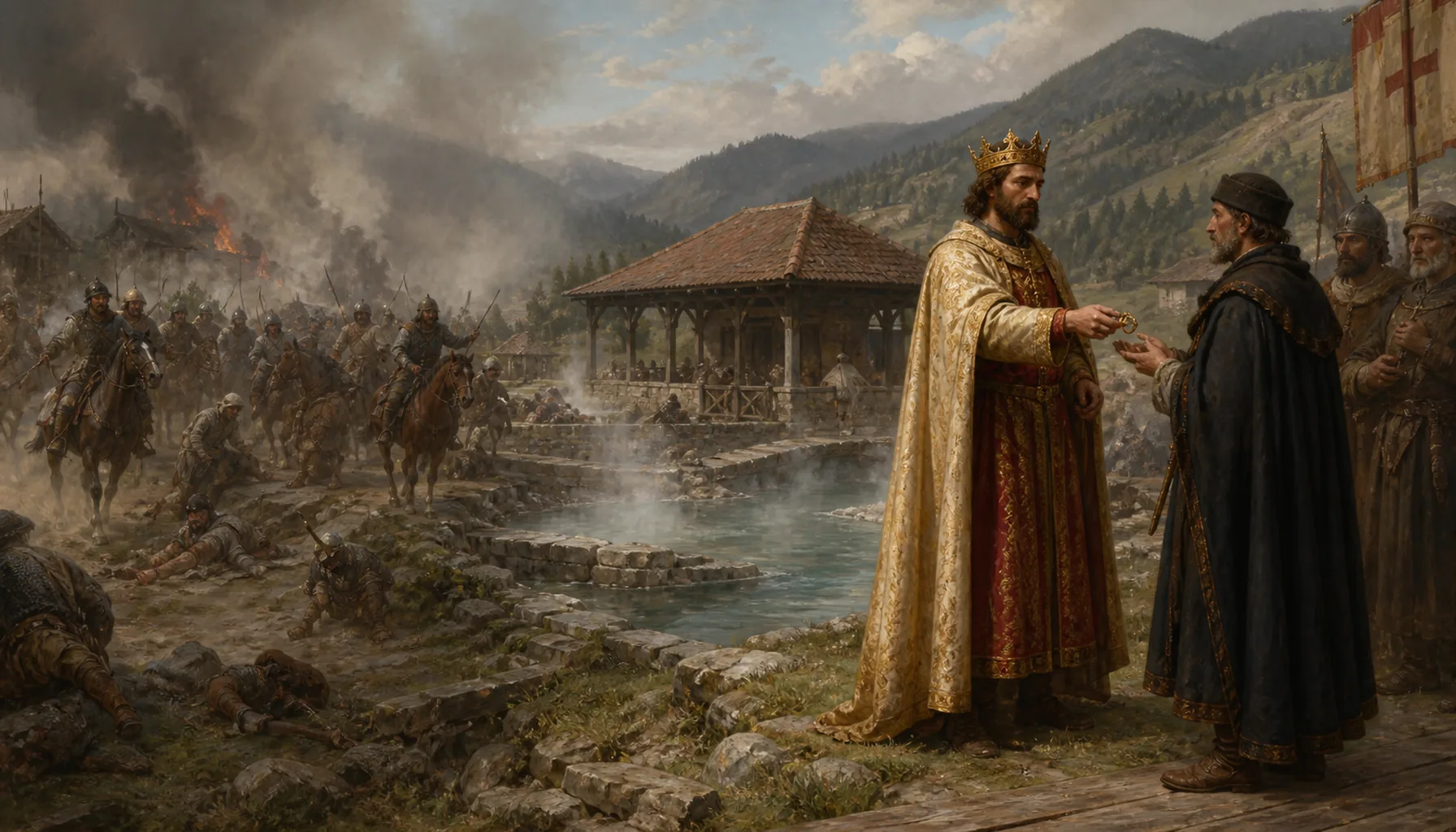 Hot springs given away by a king