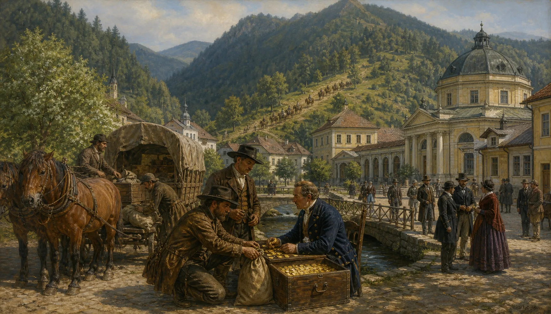 Bought by a town of gold miners