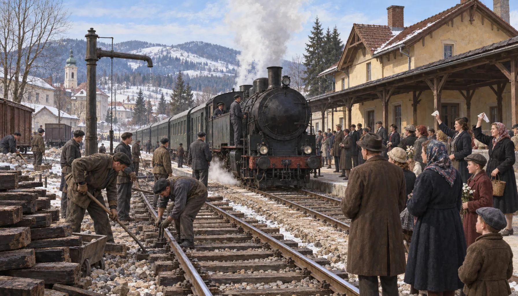 The state takes the water, and a town is assembled