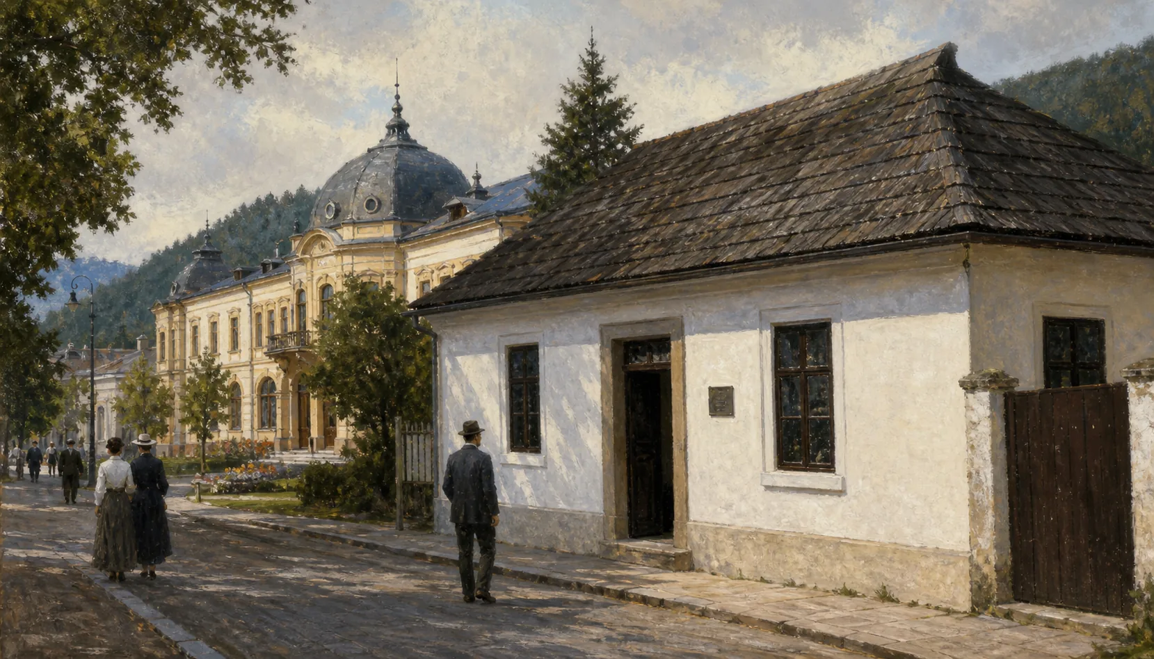 A district town again