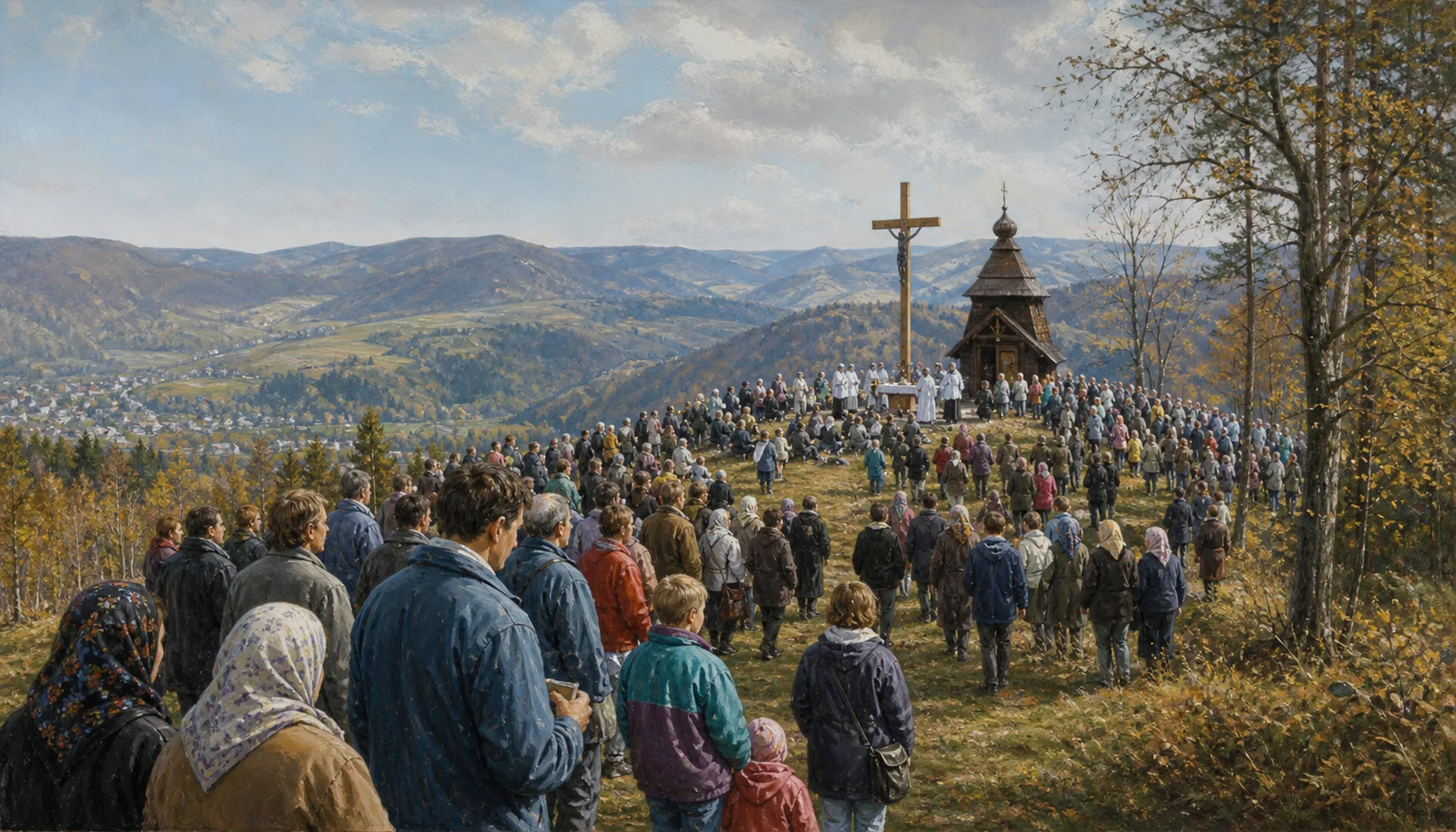 The pilgrimages come out into the open