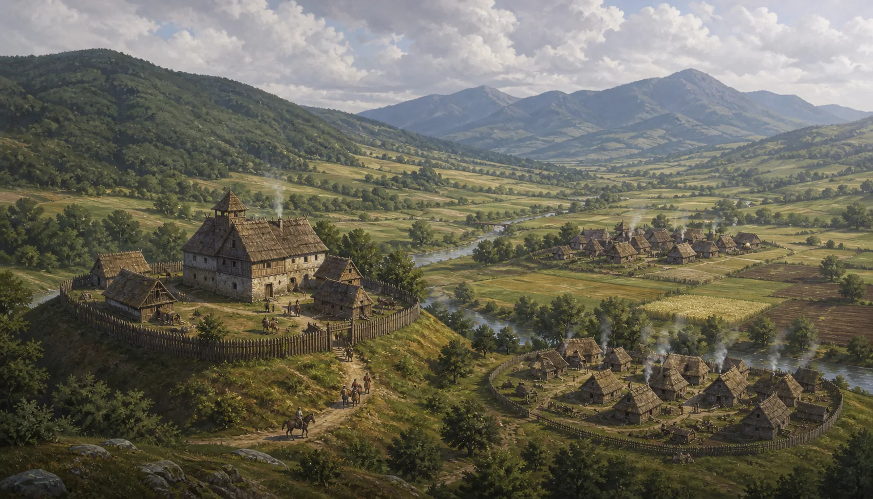 Villa Vrutk, and then two villages
