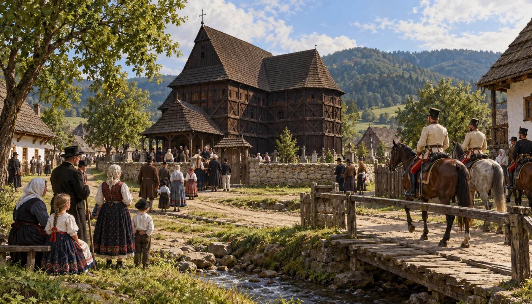 Austria-Hungary, and the church that carried the language