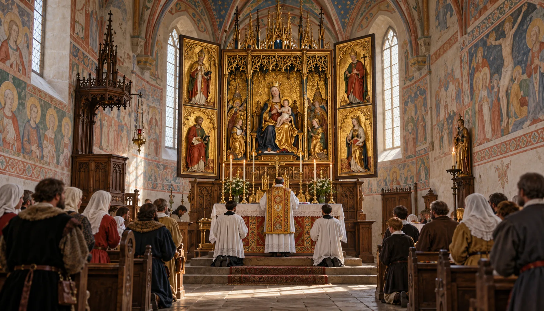 A new altarpiece for the painted church