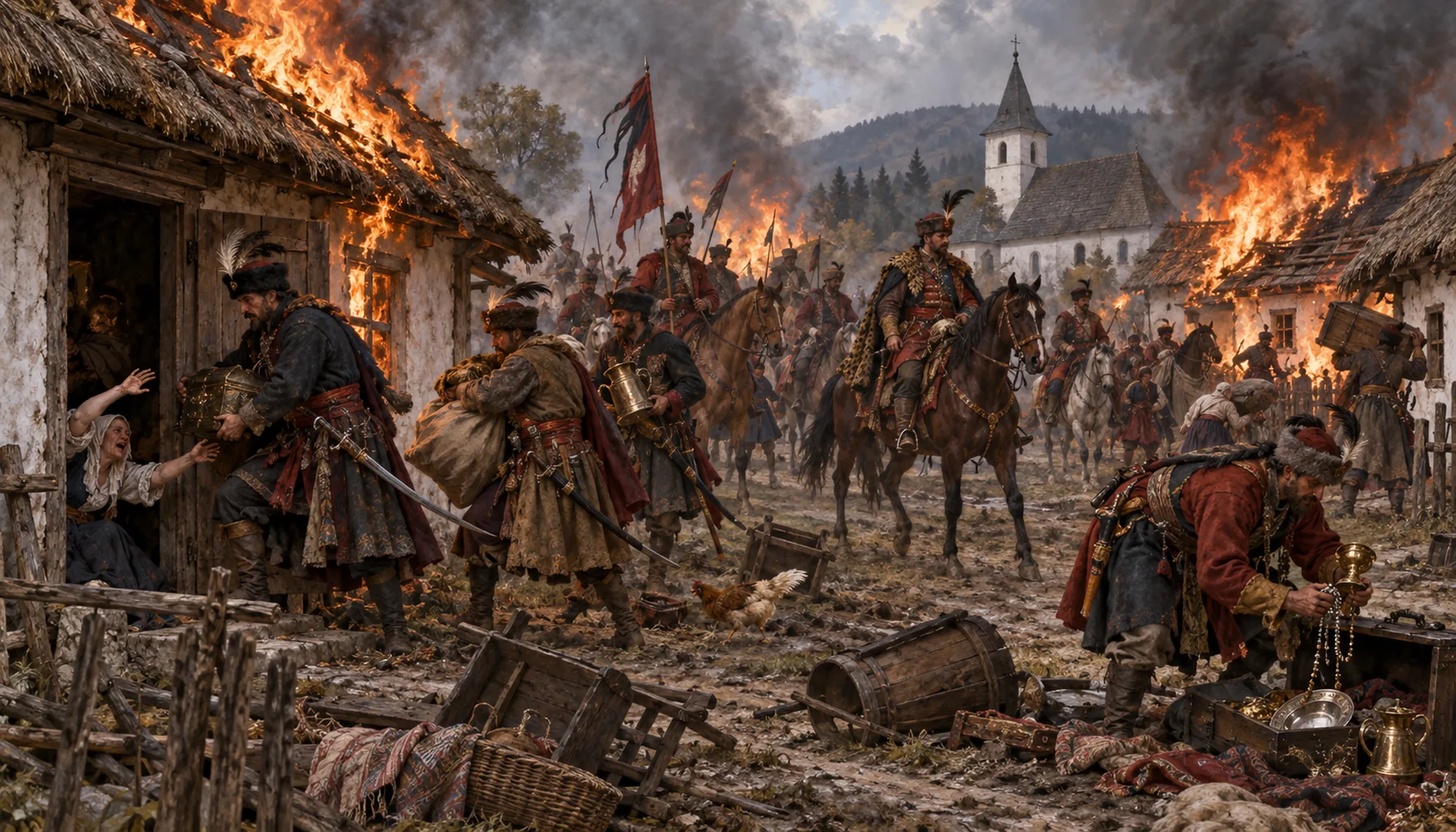 Soldiers, and then fire