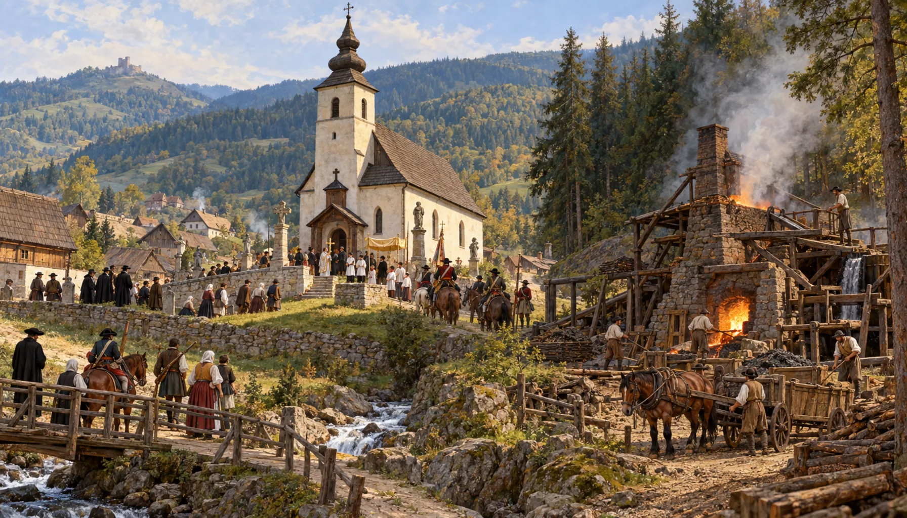 Whose church, and a furnace in the woods