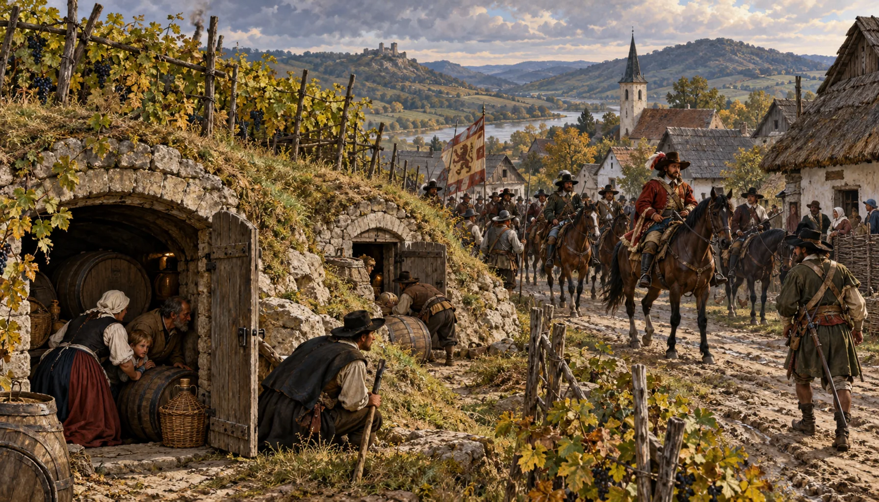 The hiding places become wine cellars