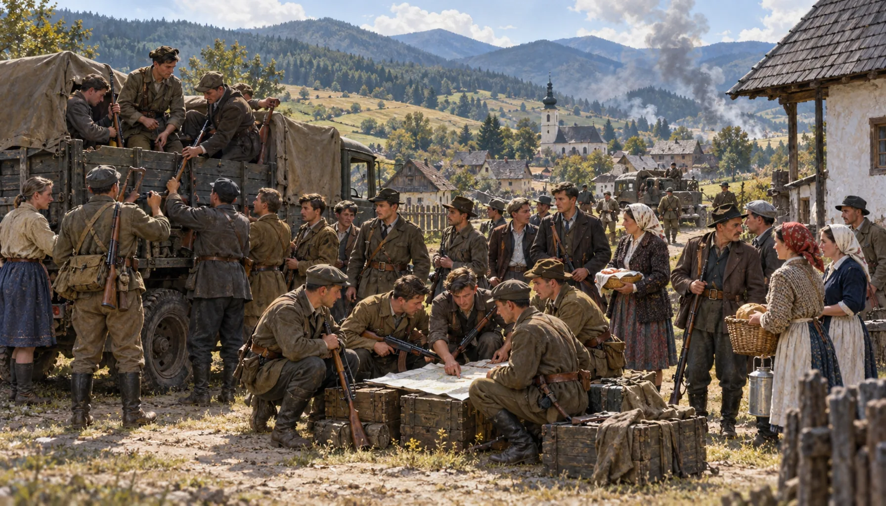 Thirty-eight from this village in the Uprising