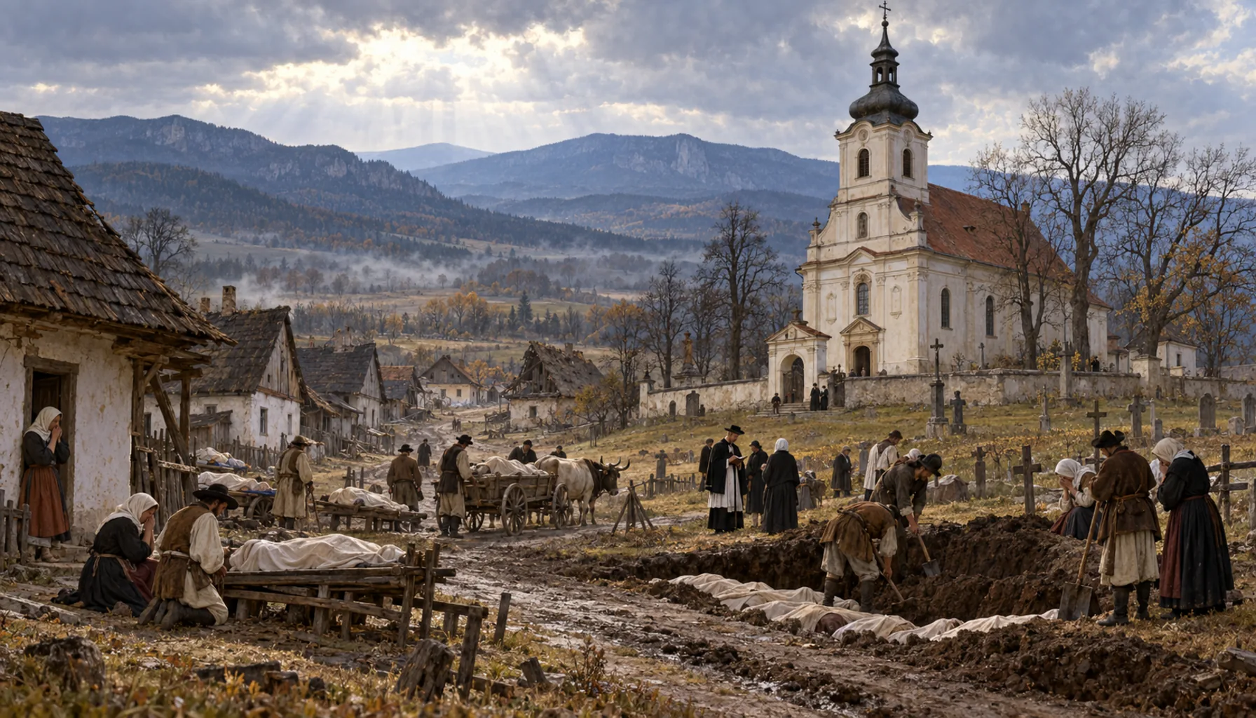 Plague, baroque, and a church for the other half