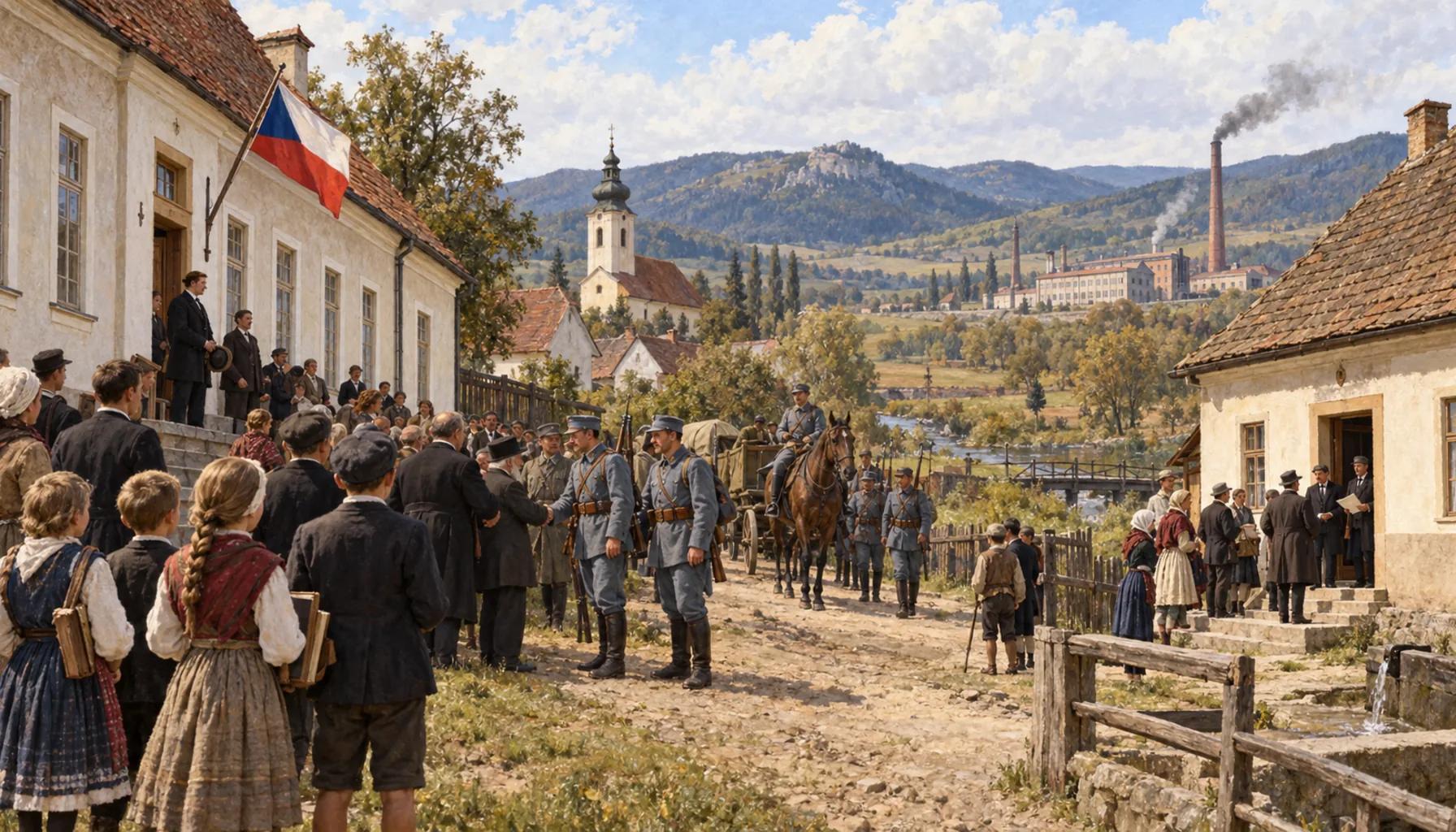 Czechoslovakia, and a factory within reach