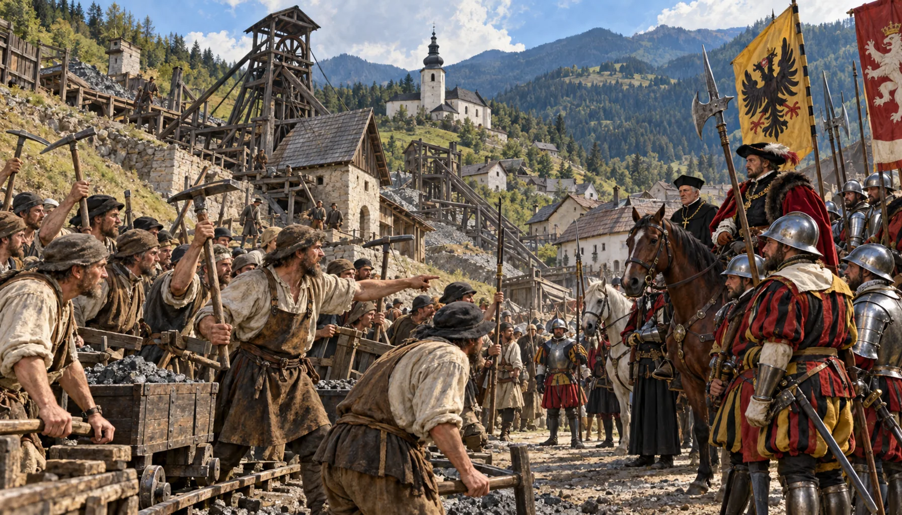 The miners rise, and the crown takes the mines