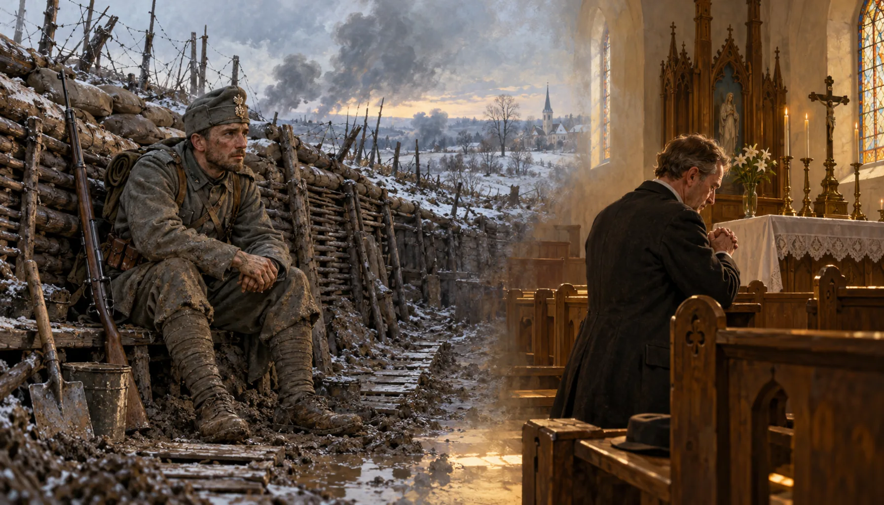 One man in the trenches, one in a Pennsylvania parish