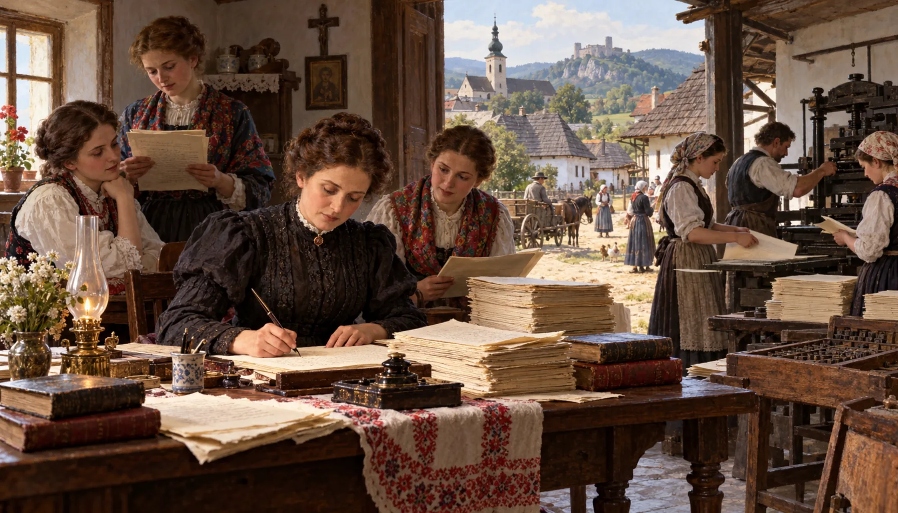 Terézia Vansová writes, and publishes other women