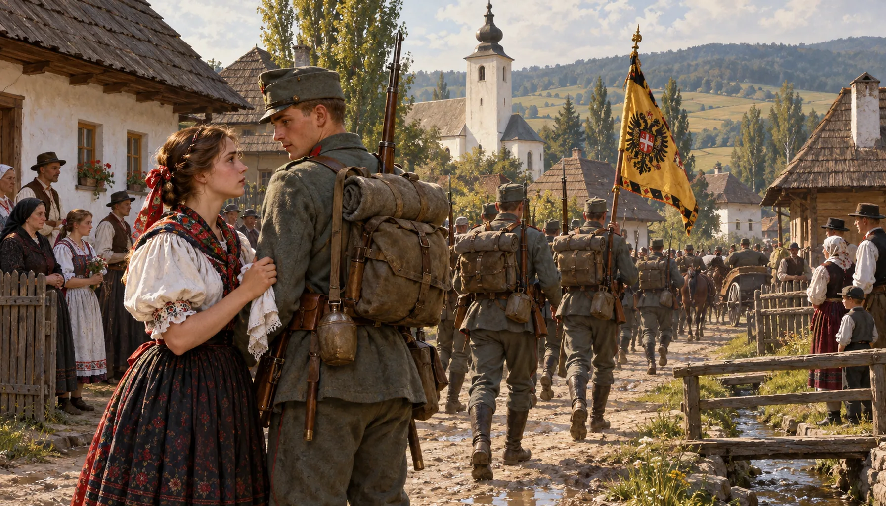 Two lives close as the war opens