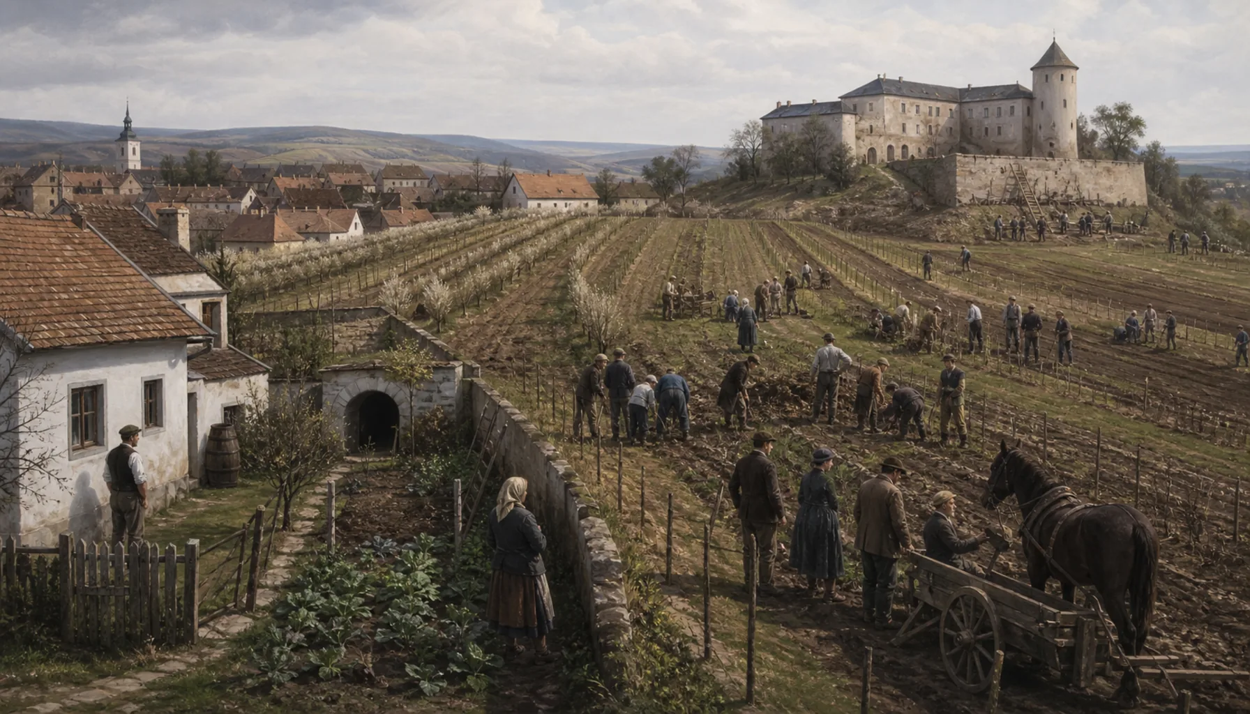 The vineyards go into the co-operative, the castle into a museum