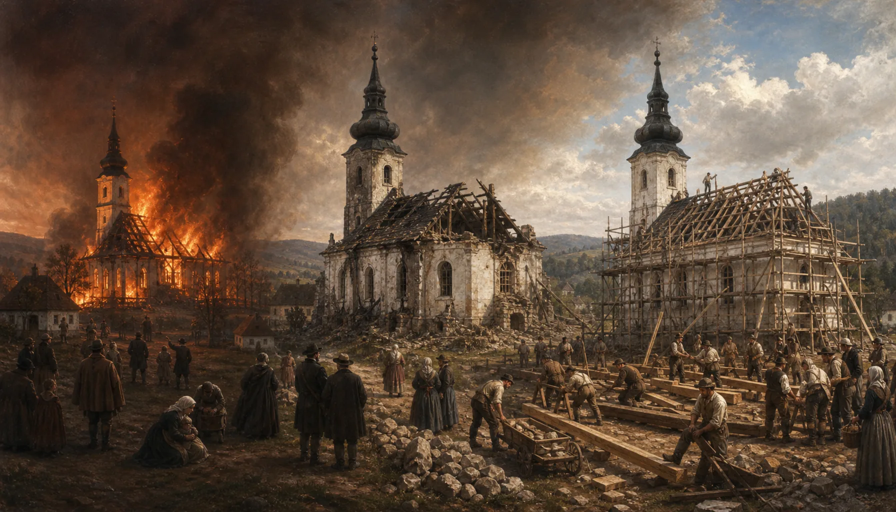 Two fires and a long rebuilding