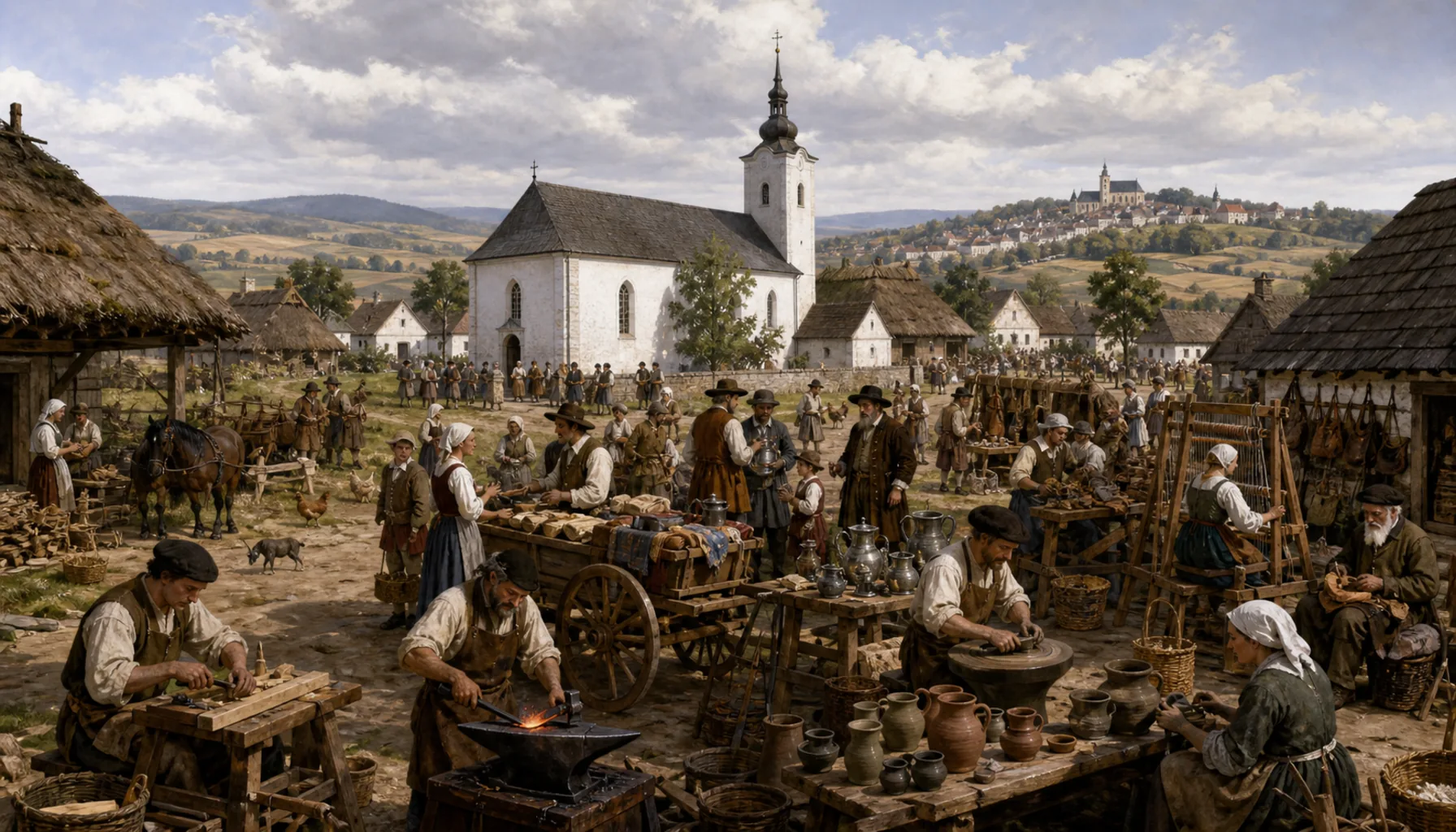 Fifty-two craftsmen and a new church