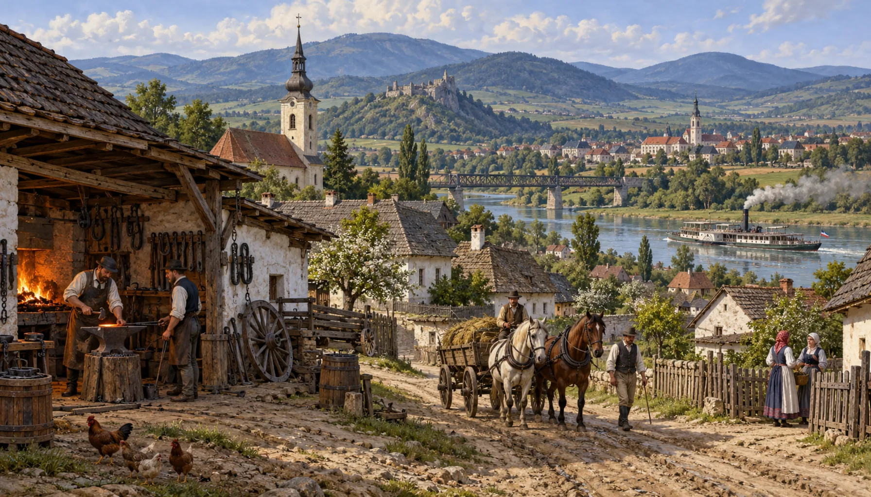 A county, a workshop and a ship