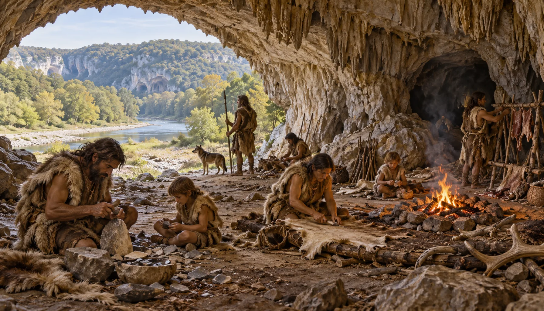 The people who lived in the cave mouth