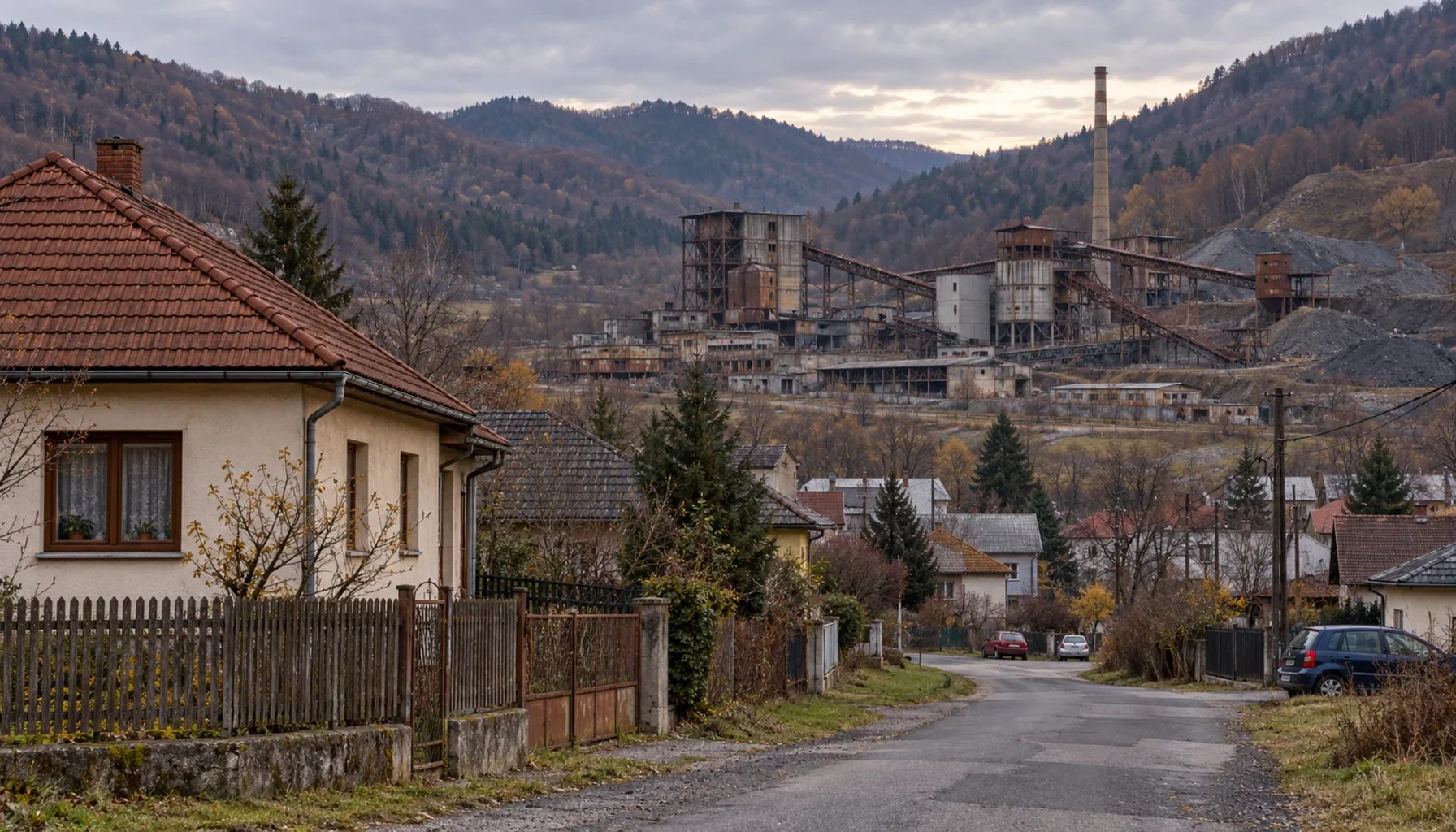 The mine closes, the house stays