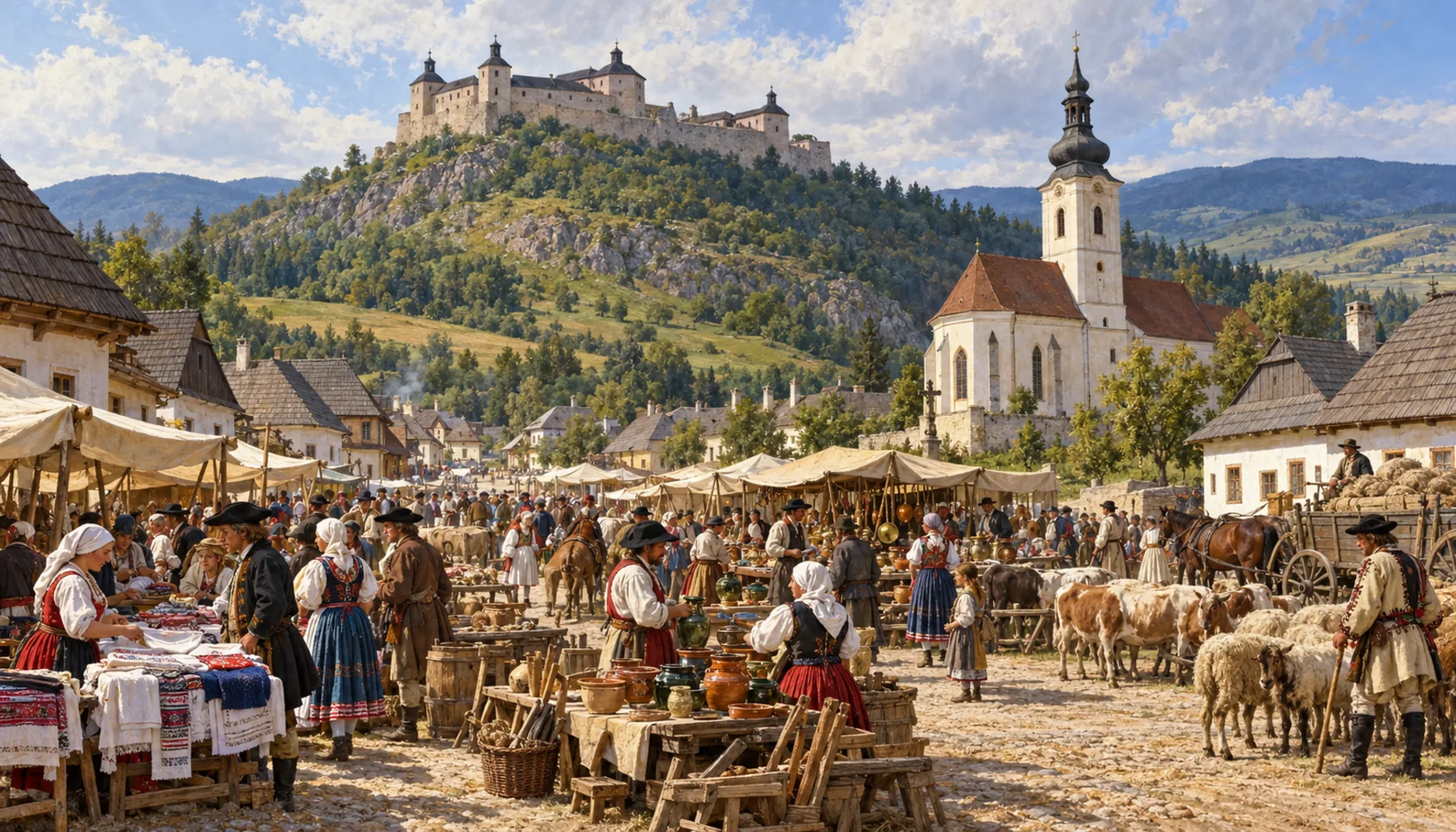 Fairs, market-town rights and a rebuilt church