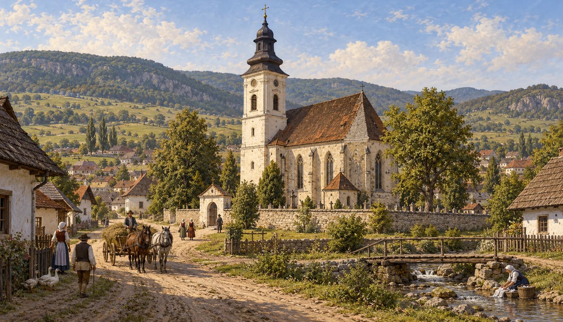 A classical tower on a Gothic church