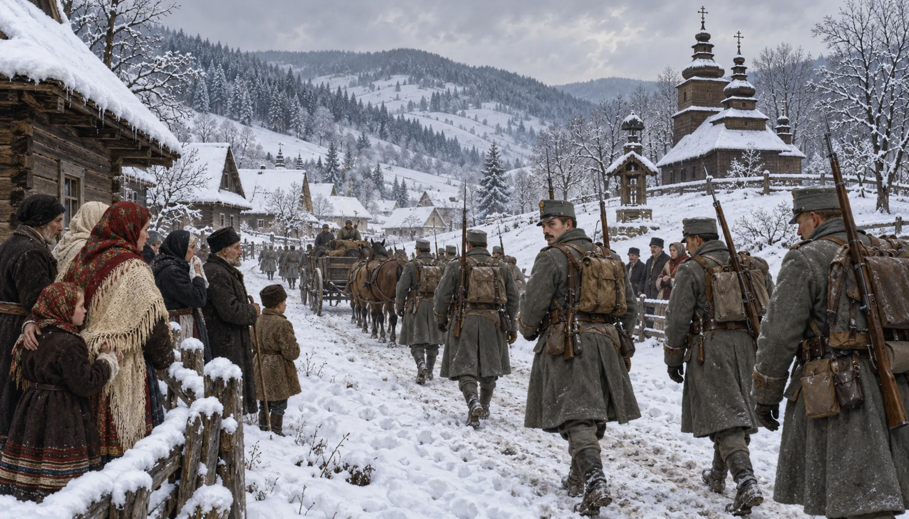 The Carpathian winter