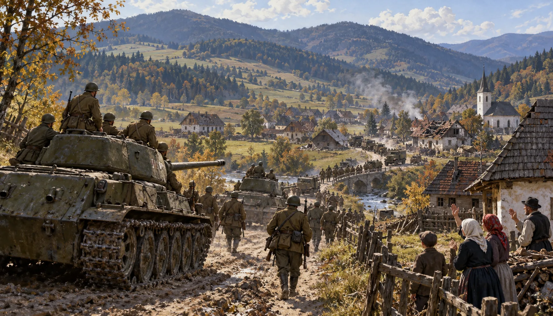 The front in the hills