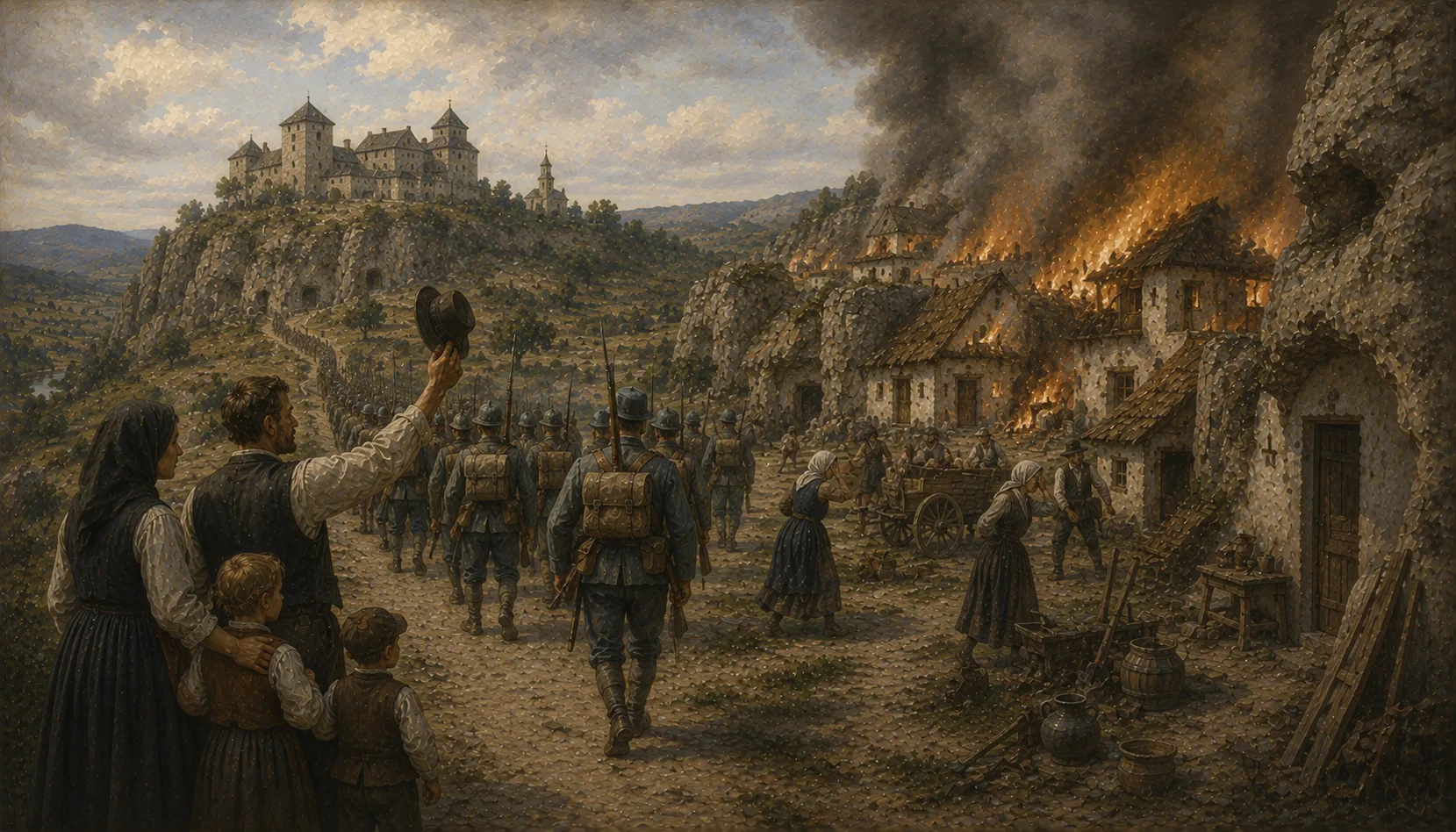 The war, and the fire of 1917