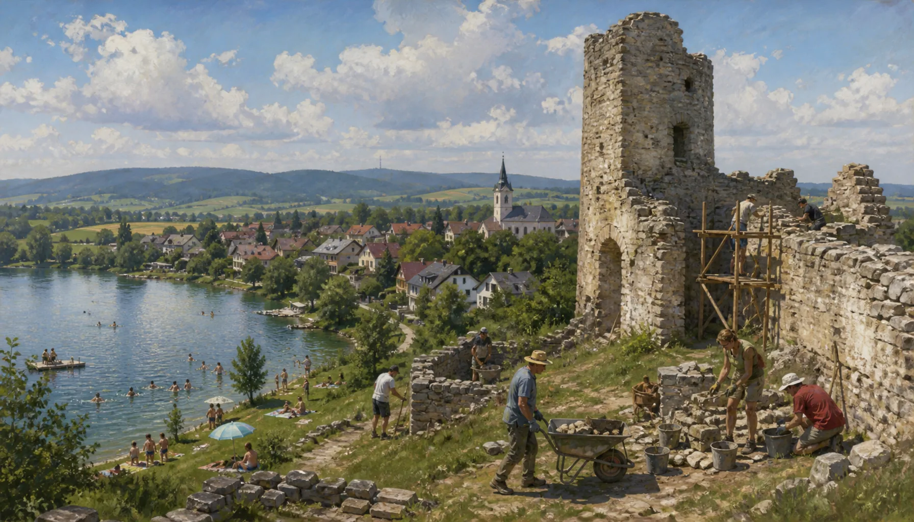 A ruin looked after by volunteers