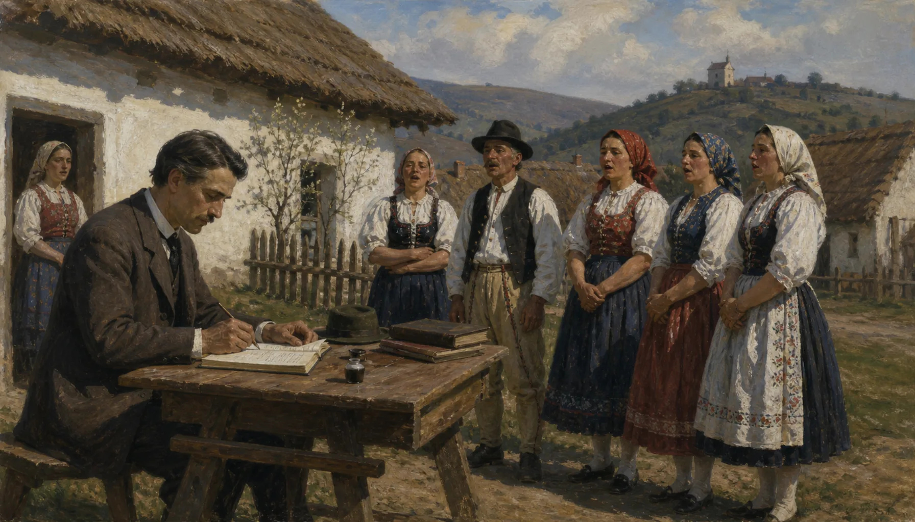 Kodály writes down the songs