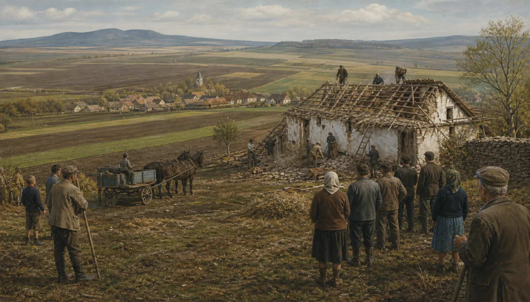 Collectivised, and the last building goes