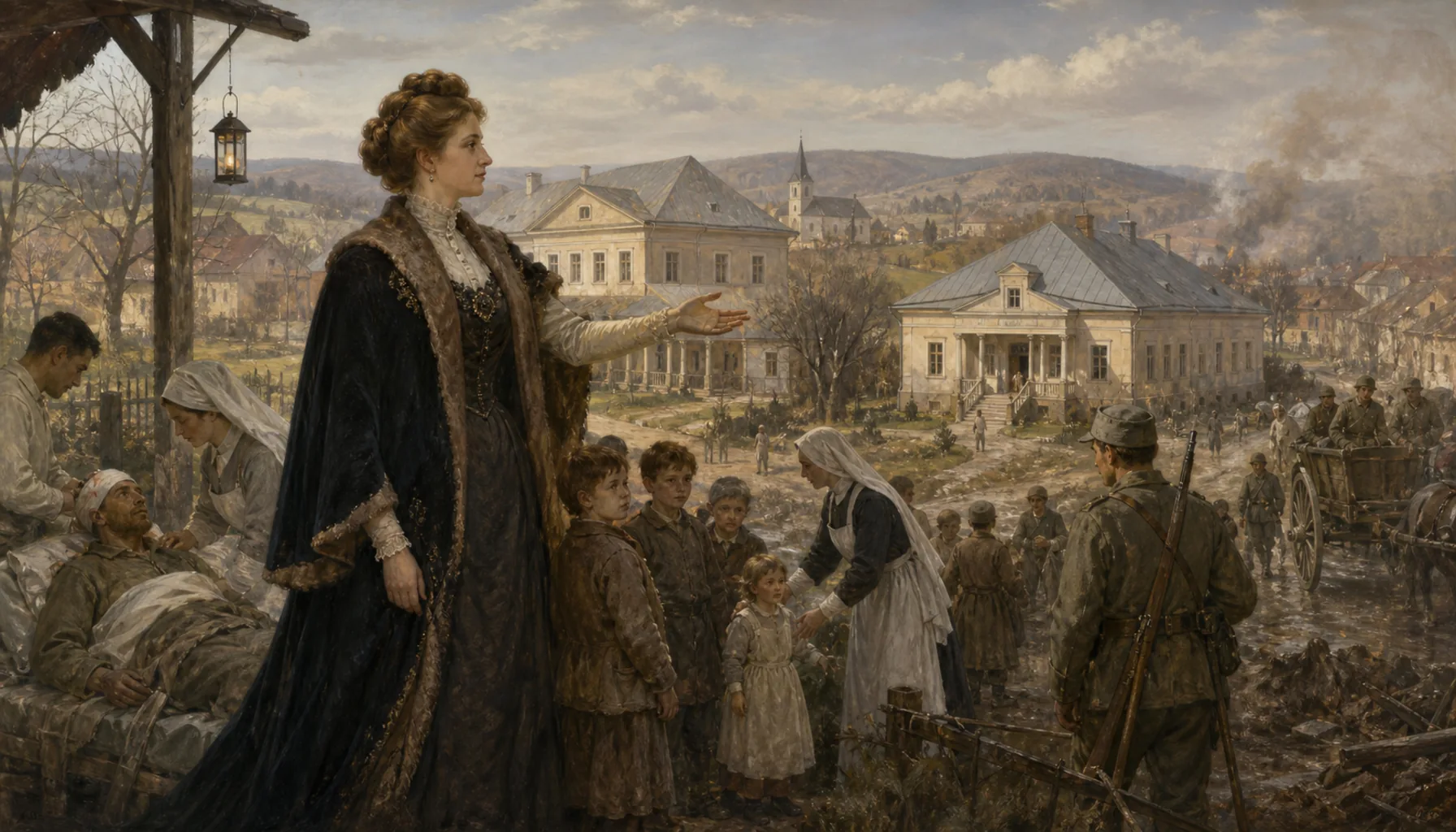 A hospital, an orphanage and a war