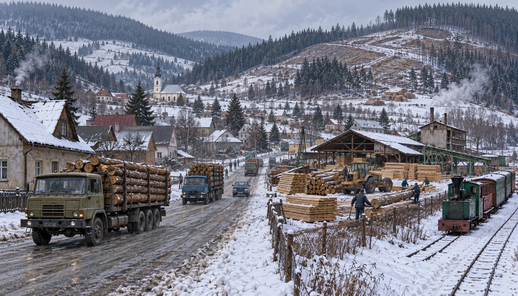 The cold, and the work