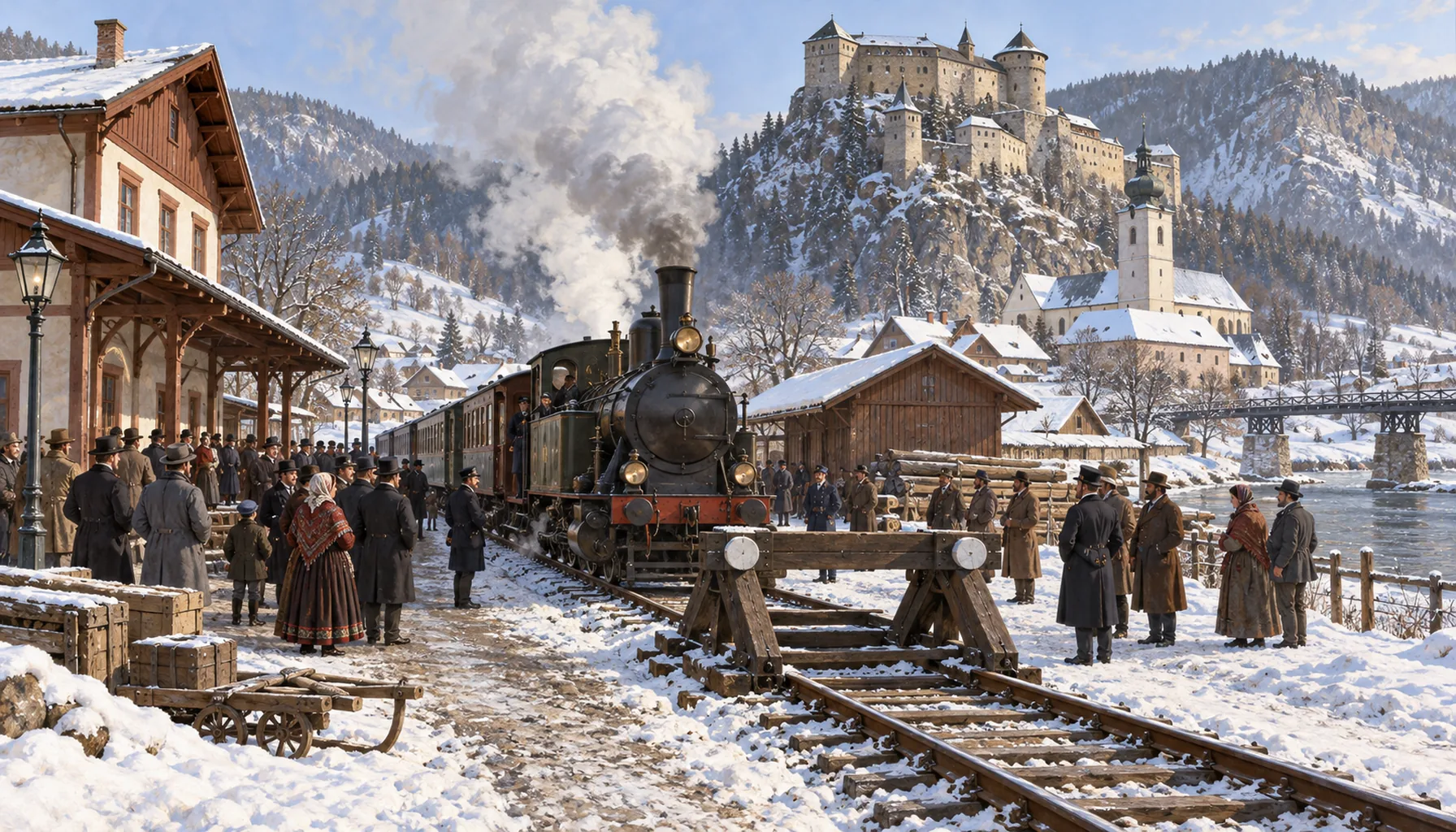The railway ends here, for six months
