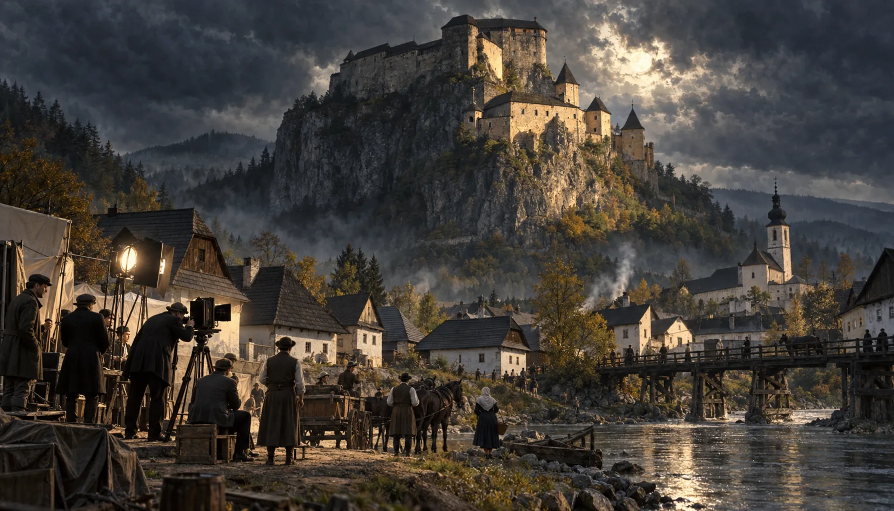 The castle plays a vampire