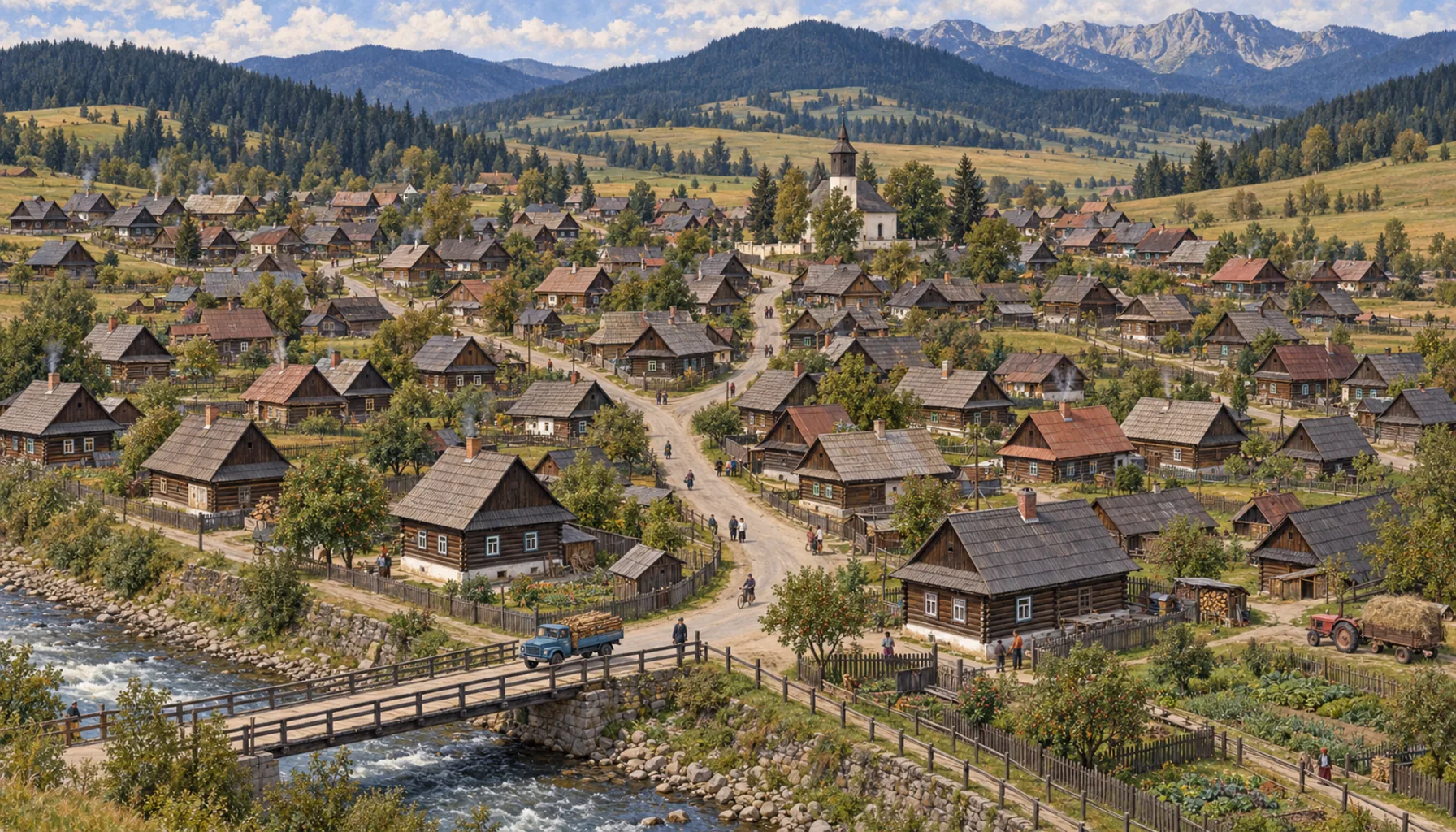 Sixty-four houses with owners