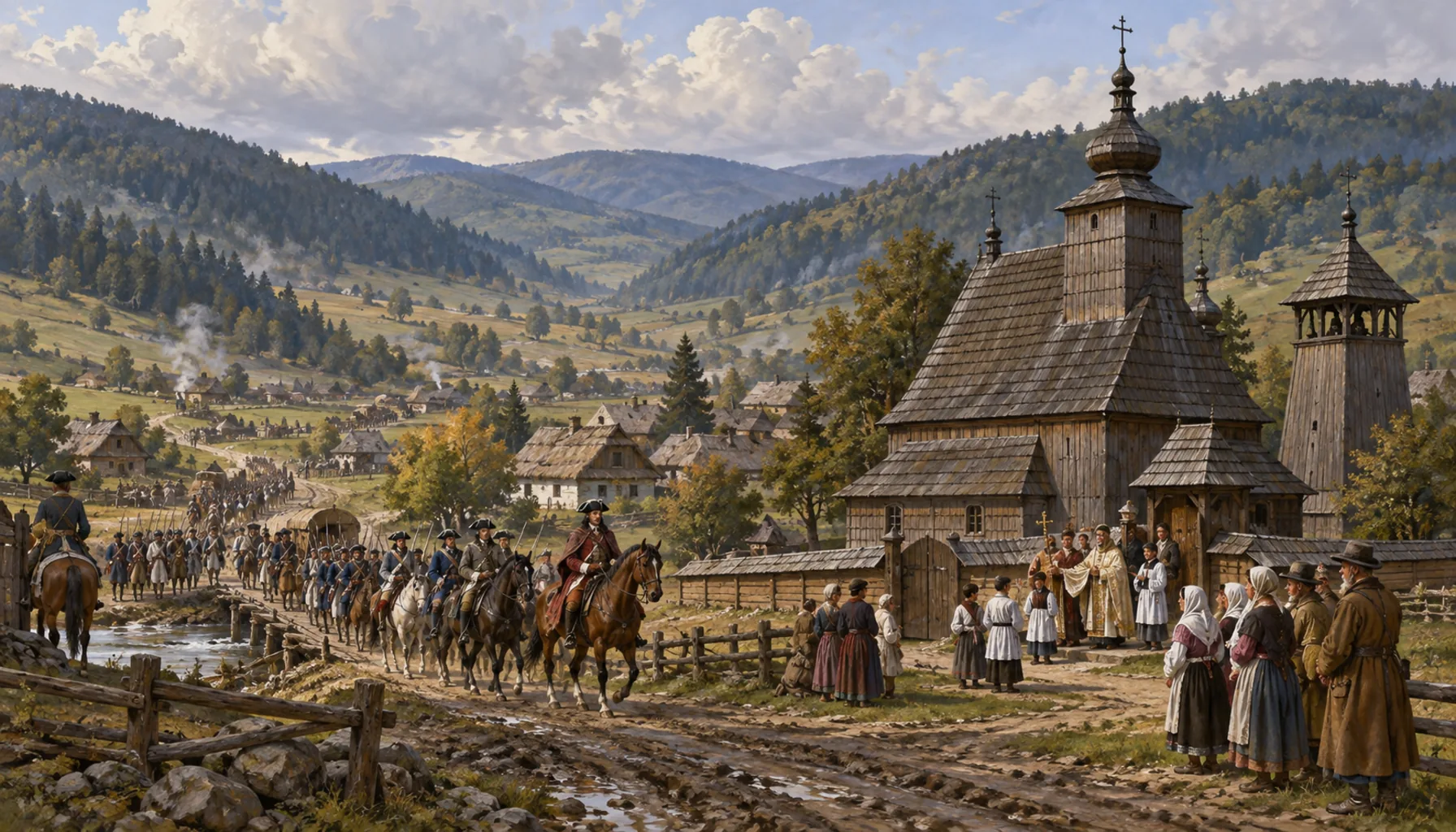 The Jozefínka, and armies in the valley