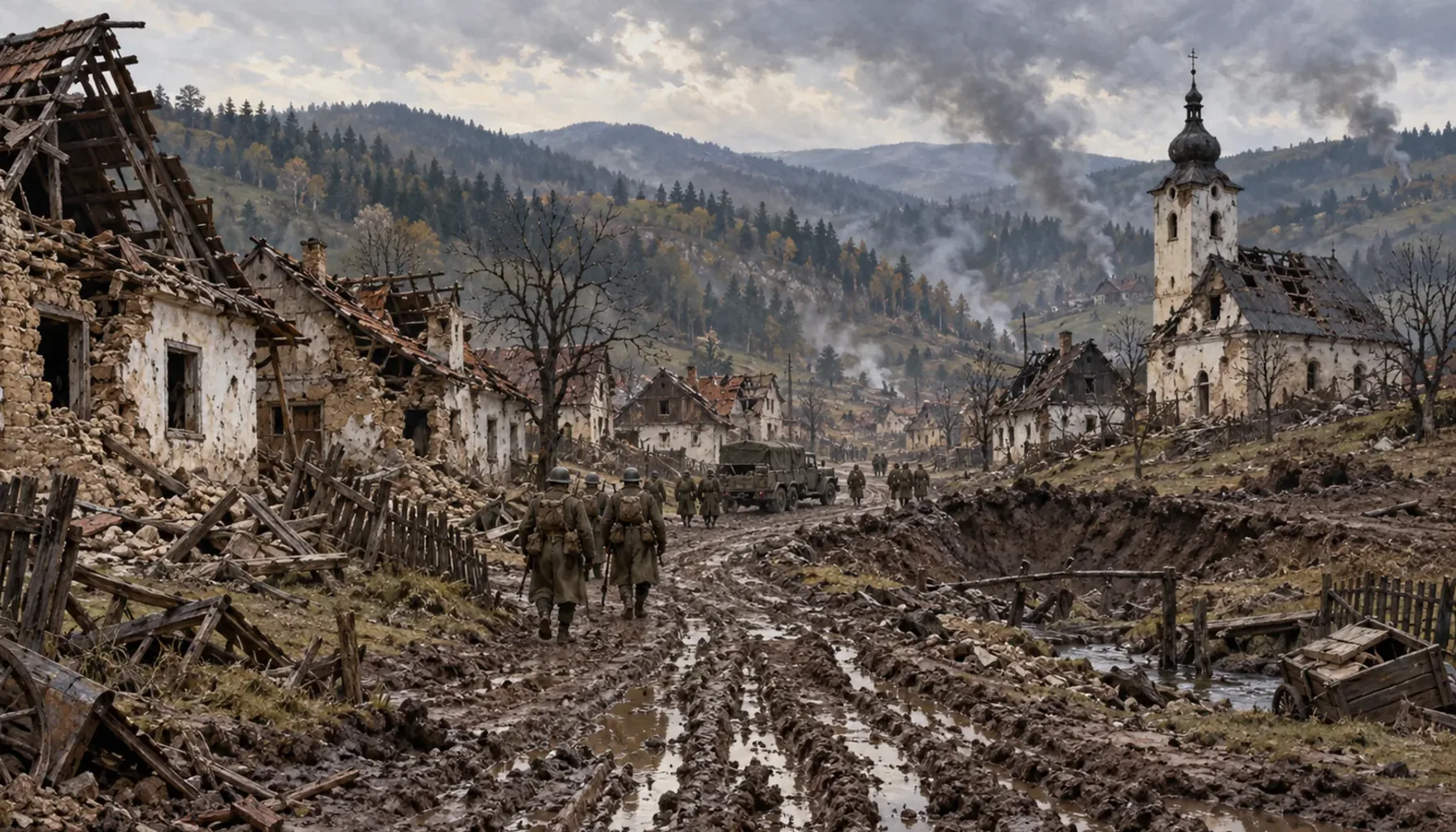 Seven weeks in the front line