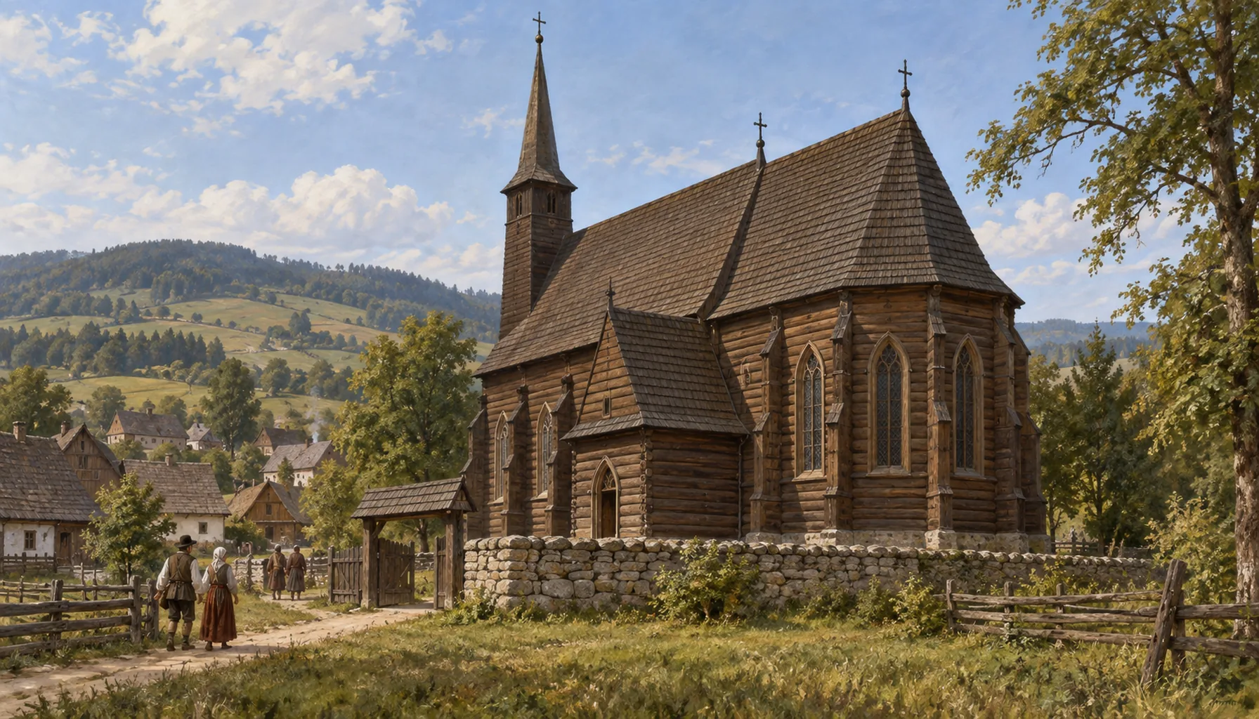 The church of jointed logs