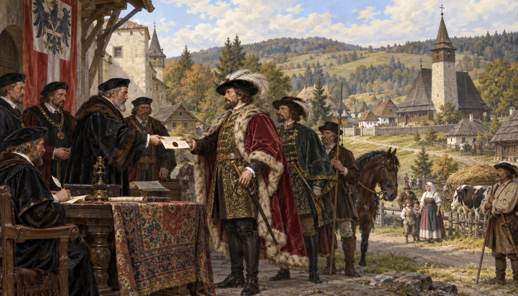 From the town to the Klobušický family