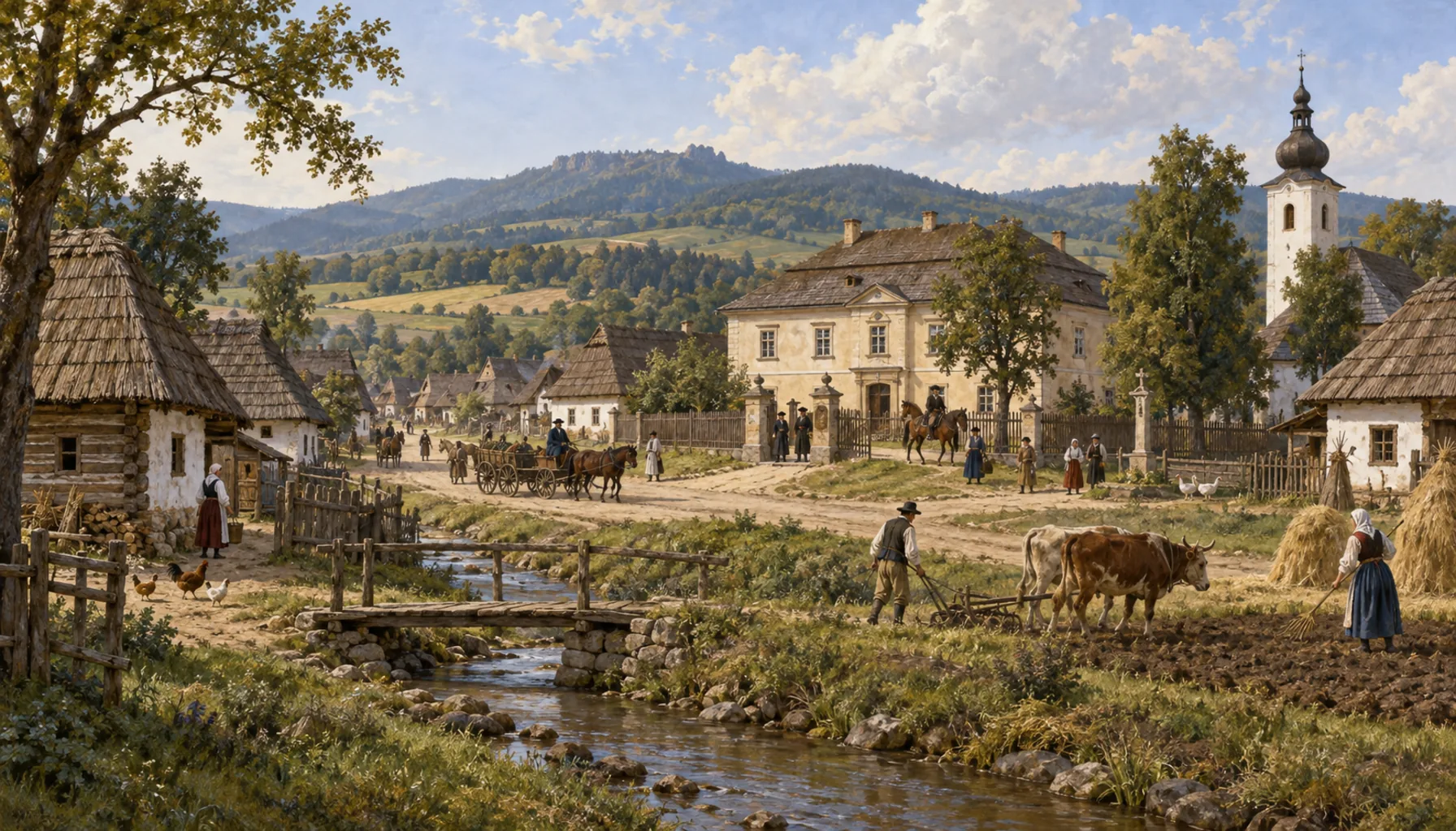 The village the estate ran from