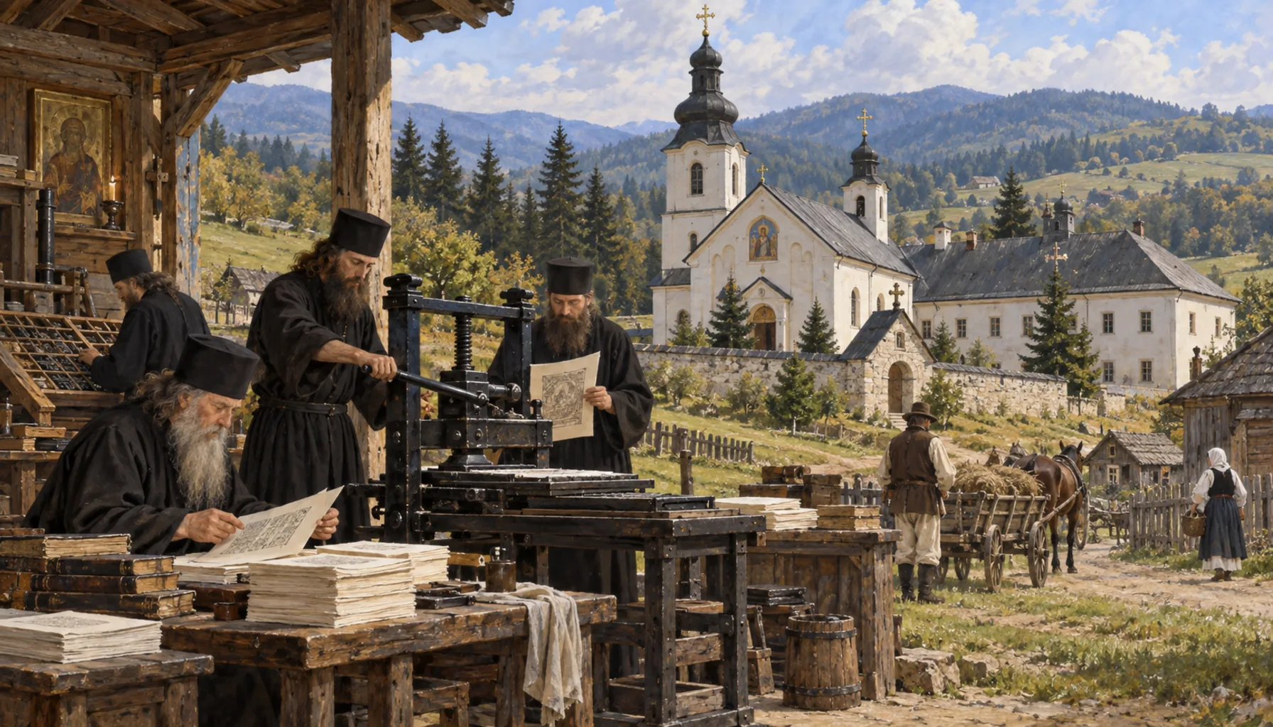 The monks and the printing press