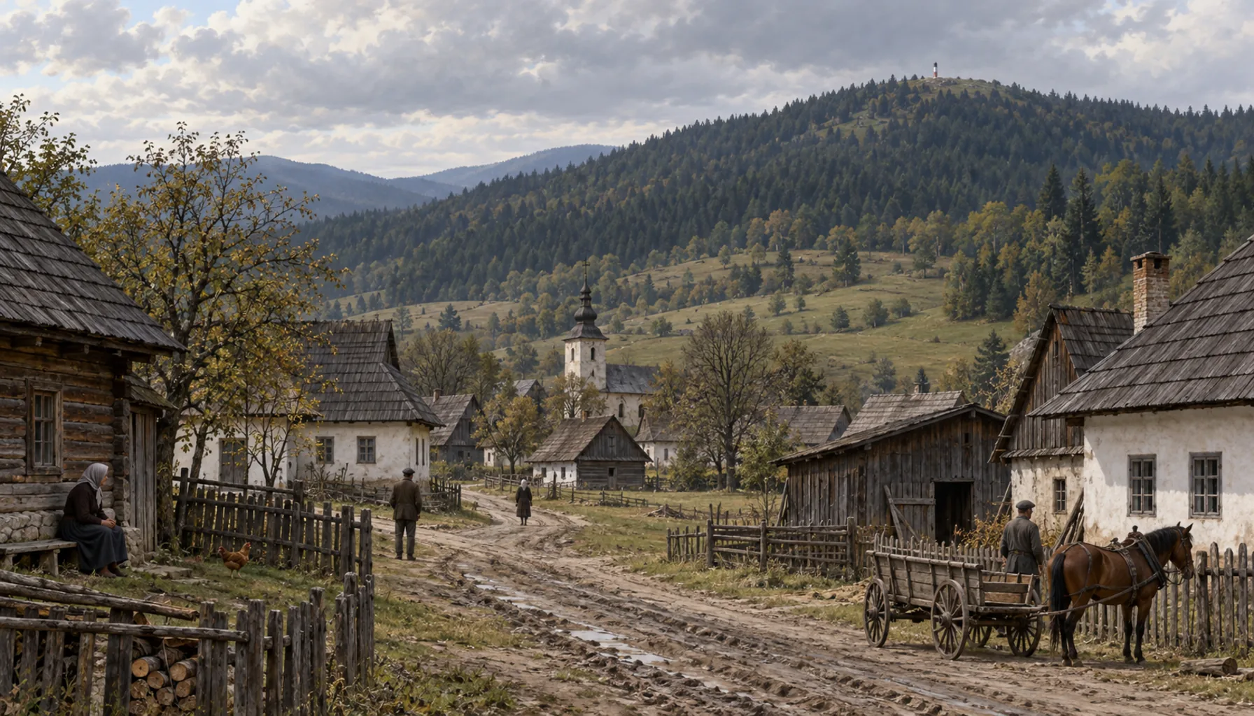 A closed border and an emptying village