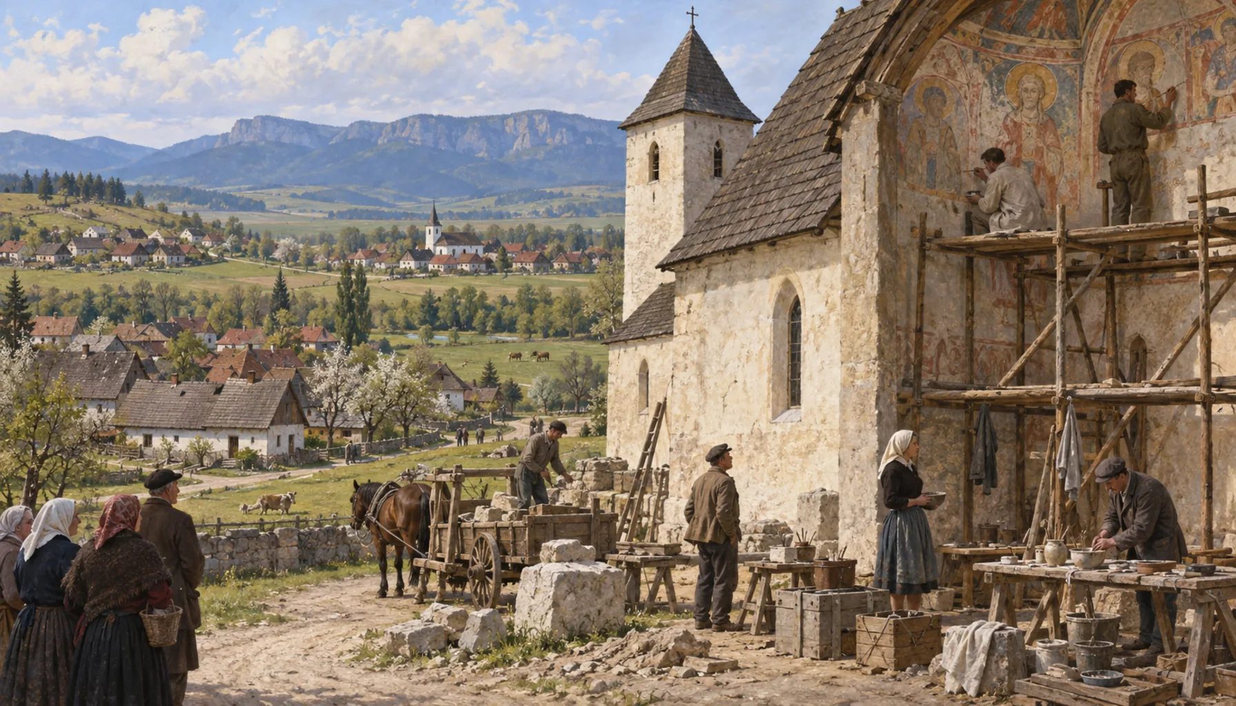 Restored, and a village of three parts